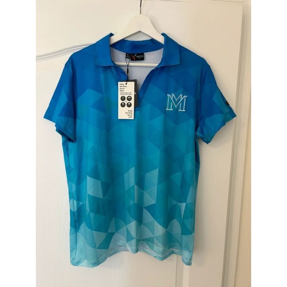 New Yatta Men Golf XL Polo Baby Fade Stretch Wrinkle Resistant Moisture Wicking